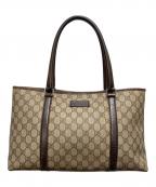 GUCCIグッチ）の古着「トートバッグ　GGスプリーム」｜ブラウン