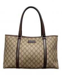GUCCI（グッチ）の古着「トートバッグ　GGスプリーム」｜ブラウン