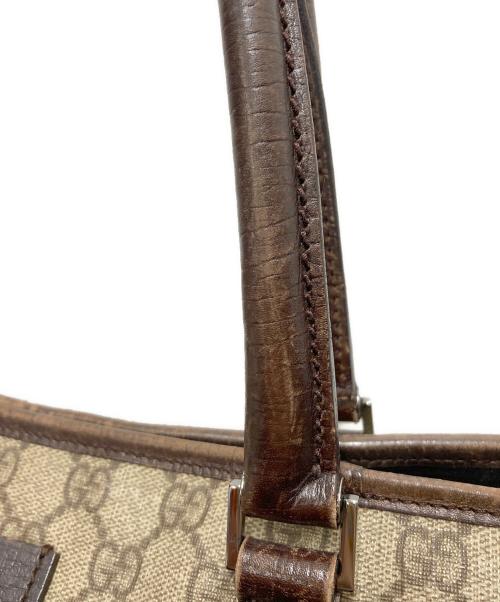 GUCCI（グッチ）GUCCI (グッチ) トートバッグ　GGスプリーム ブラウンの古着・服飾アイテム
