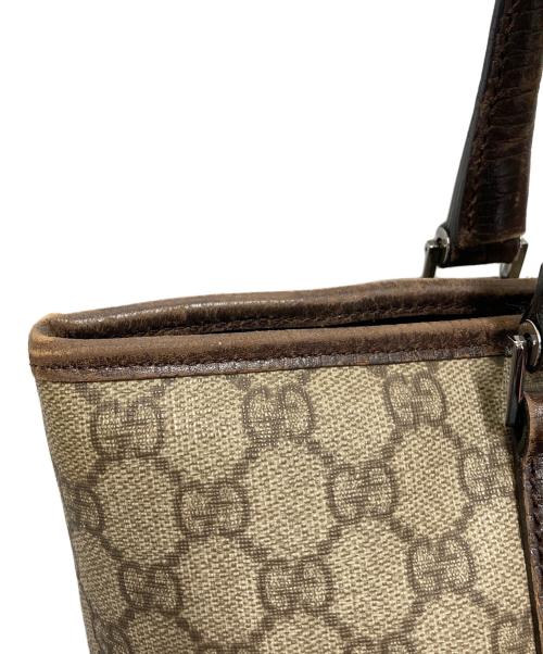 GUCCI（グッチ）GUCCI (グッチ) トートバッグ　GGスプリーム ブラウンの古着・服飾アイテム