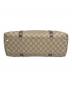 中古・古着 GUCCI (グッチ) トートバッグ　GGスプリーム ブラウン：25000円