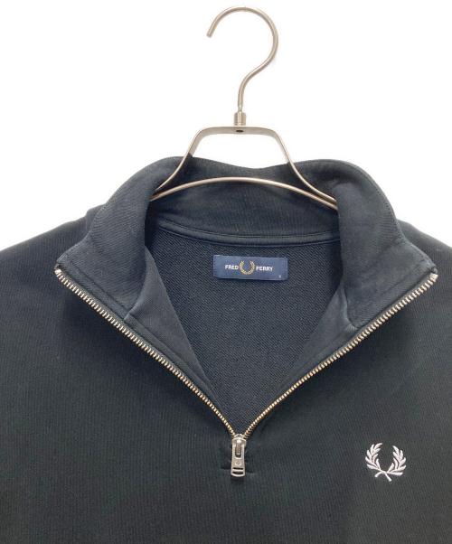 FRED PERRY（フレッドペリー）FRED PERRY (フレッドペリー) ハーフジップスウェット ブラック サイズ:SIZE Sの古着・服飾アイテム