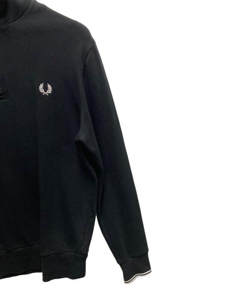 FRED PERRY（フレッドペリー）FRED PERRY (フレッドペリー) ハーフジップスウェット ブラック サイズ:SIZE Sの古着・服飾アイテム