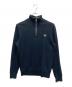 FRED PERRY（フレッドペリー）の古着「ハーフジップスウェット」｜ブラック