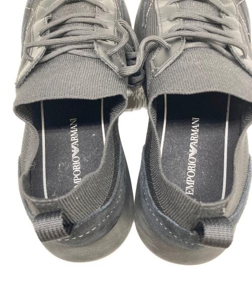 EMPORIO ARMANI（エンポリオ アルマーニ）EMPORIO ARMANI (エンポリオ アルマーニ) ローカットスニーカー ブラック サイズ:SIZE 27cmの古着・服飾アイテム
