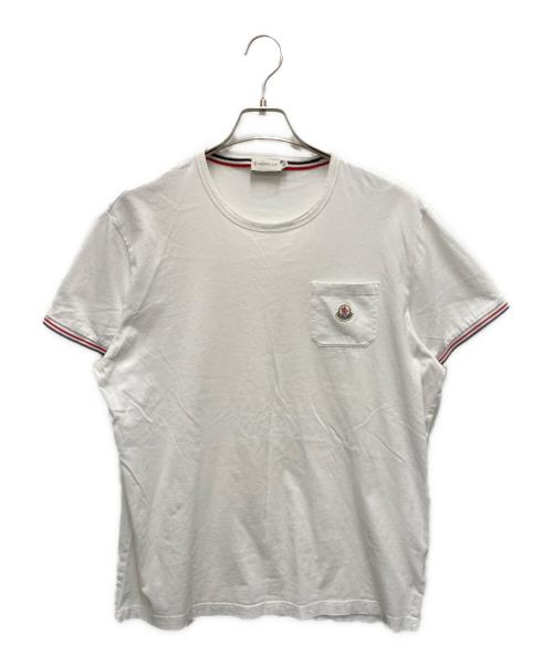MONCLER（モンクレール）MONCLER (モンクレール) 半袖カットソー ホワイト サイズ:SIZE XXLの古着・服飾アイテム