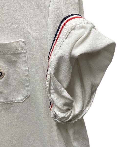 MONCLER（モンクレール）MONCLER (モンクレール) 半袖カットソー ホワイト サイズ:SIZE XXLの古着・服飾アイテム