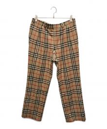 BURBERRY（バーバリー）の古着「ウールパンツ　ノバチェック」｜ベージュ