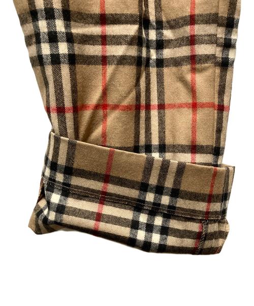 BURBERRY（バーバリー）BURBERRY (バーバリー) ウールパンツ　ノバチェック ベージュ サイズ:SIZE 91cm (W36)の古着・服飾アイテム