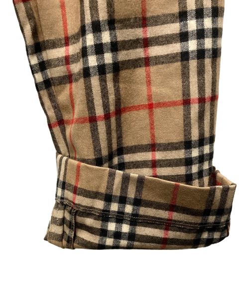 BURBERRY（バーバリー）BURBERRY (バーバリー) ウールパンツ　ノバチェック ベージュ サイズ:SIZE 91cm (W36)の古着・服飾アイテム