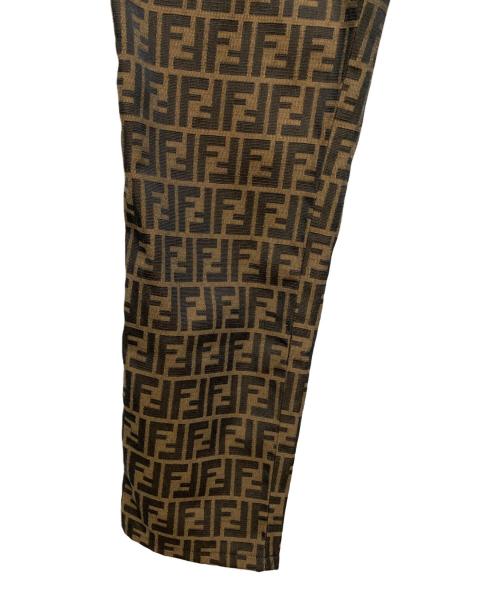 FENDI JEANS（フェンディ ジーンズ）FENDI JEANS (フェンディ ジーンズ) ズッカ柄ジャガードパンツ ブラウン サイズ:SIZE W29の古着・服飾アイテム