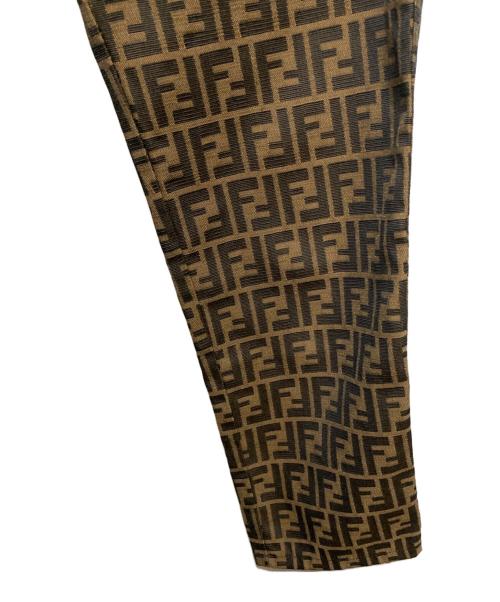 FENDI JEANS（フェンディ ジーンズ）FENDI JEANS (フェンディ ジーンズ) ズッカ柄ジャガードパンツ ブラウン サイズ:SIZE W29の古着・服飾アイテム