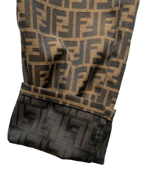 FENDI JEANS（フェンディ ジーンズ）FENDI JEANS (フェンディ ジーンズ) ズッカ柄ジャガードパンツ ブラウン サイズ:SIZE W29の古着・服飾アイテム