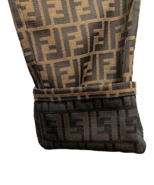 FENDI JEANS（フェンディ ジーンズ）FENDI JEANS (フェンディ ジーンズ) ズッカ柄ジャガードパンツ ブラウン サイズ:SIZE W29の古着・服飾アイテム
