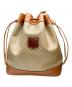 CELINE（セリーヌ）の古着「巾着ショルダーバッグ」｜ベージュ