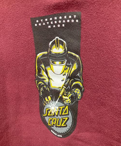 SANTA CRUZ（サンタクルーズ）SANTA CRUZ (サンタクルーズ) パーカー ワインレッド サイズ:SIZE Lの古着・服飾アイテム