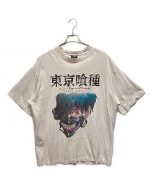 THE SUGAR PUNCH（シュガーパンチ）の古着「半袖カットソー　東京喰種 ダメージ加工」｜アイボリー