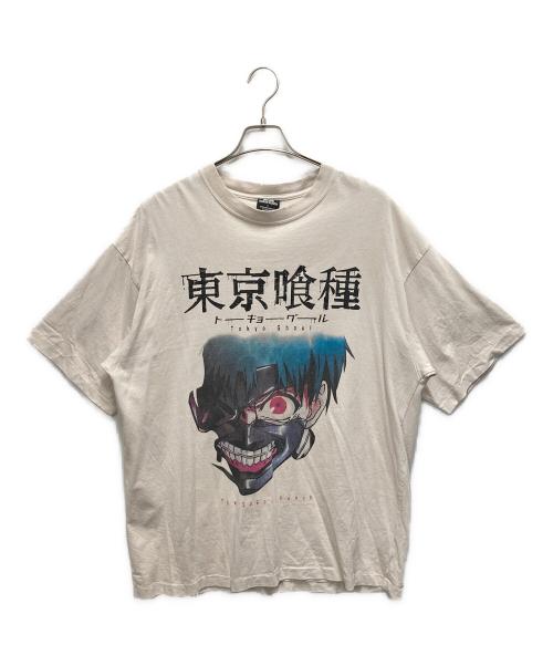THE SUGAR PUNCH（シュガーパンチ）THE SUGAR PUNCH (シュガーパンチ) 半袖カットソー　東京喰種 ダメージ加工 アイボリー サイズ:SIZE Lの古着・服飾アイテム