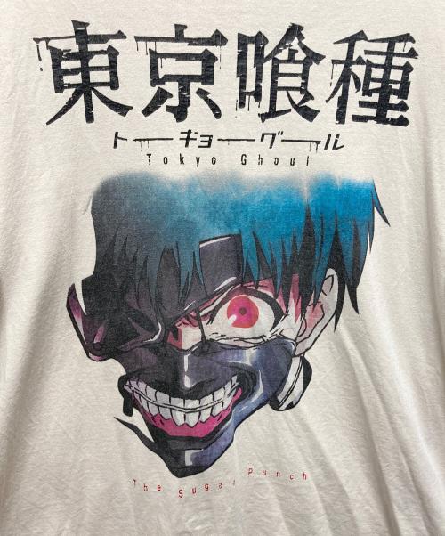 THE SUGAR PUNCH（シュガーパンチ）THE SUGAR PUNCH (シュガーパンチ) 半袖カットソー　東京喰種 ダメージ加工 アイボリー サイズ:SIZE Lの古着・服飾アイテム