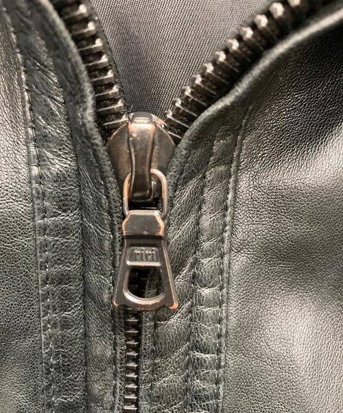 GIANNI VERSACE（ジャンニ・ヴェルサーチ）GIANNI VERSACE (ジャンニ・ヴェルサーチ) レザーコート ブラック サイズ:不明(記載なし)の古着・服飾アイテム