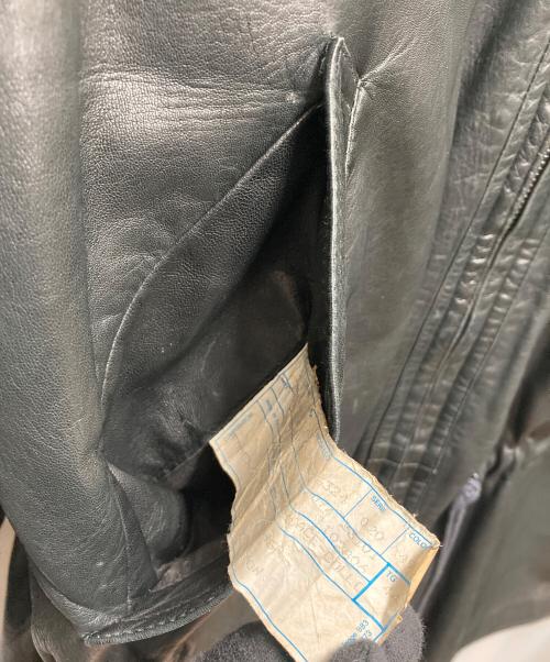 GIANNI VERSACE（ジャンニ・ヴェルサーチ）GIANNI VERSACE (ジャンニ・ヴェルサーチ) レザーコート ブラック サイズ:不明(記載なし)の古着・服飾アイテム