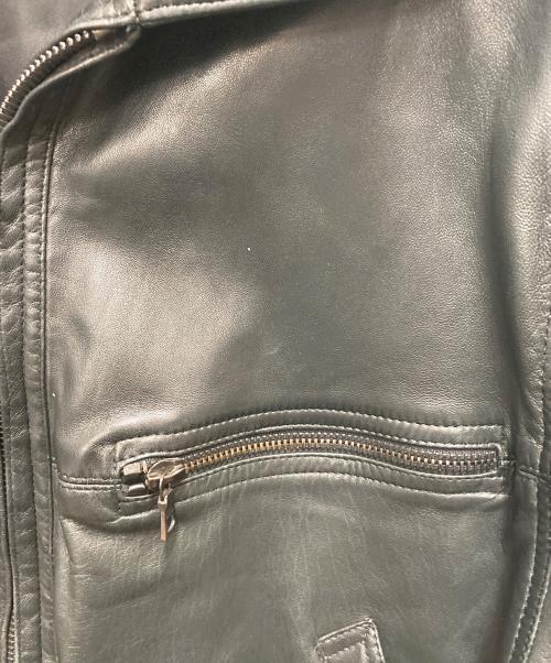 GIANNI VERSACE（ジャンニ・ヴェルサーチ）GIANNI VERSACE (ジャンニ・ヴェルサーチ) レザーコート ブラック サイズ:不明(記載なし)の古着・服飾アイテム