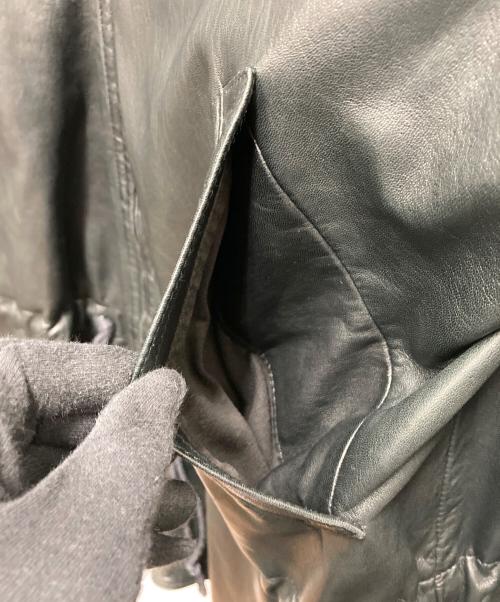 GIANNI VERSACE（ジャンニ・ヴェルサーチ）GIANNI VERSACE (ジャンニ・ヴェルサーチ) レザーコート ブラック サイズ:不明(記載なし)の古着・服飾アイテム