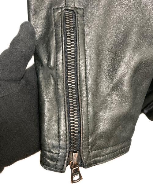 GIANNI VERSACE（ジャンニ・ヴェルサーチ）GIANNI VERSACE (ジャンニ・ヴェルサーチ) レザーコート ブラック サイズ:不明(記載なし)の古着・服飾アイテム