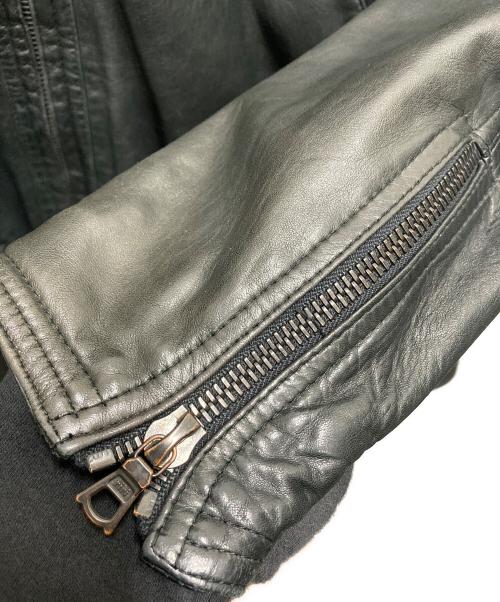 GIANNI VERSACE（ジャンニ・ヴェルサーチ）GIANNI VERSACE (ジャンニ・ヴェルサーチ) レザーコート ブラック サイズ:不明(記載なし)の古着・服飾アイテム