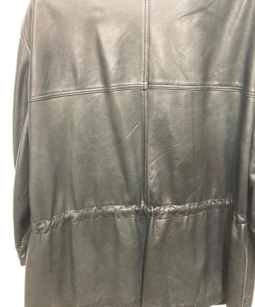 GIANNI VERSACE（ジャンニ・ヴェルサーチ）GIANNI VERSACE (ジャンニ・ヴェルサーチ) レザーコート ブラック サイズ:不明(記載なし)の古着・服飾アイテム