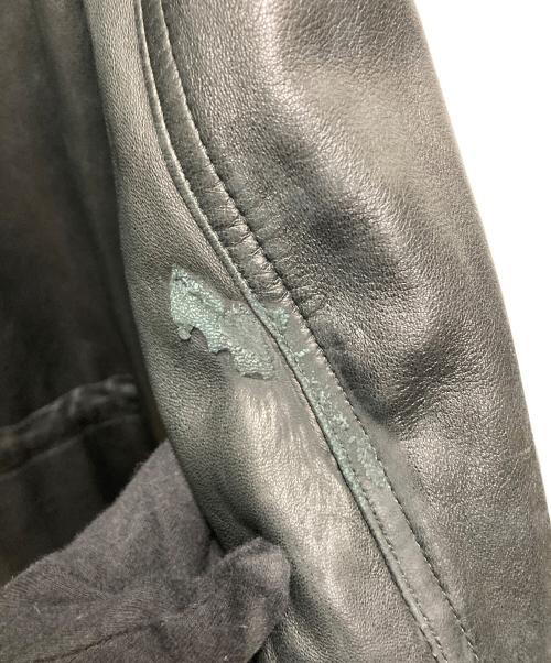 GIANNI VERSACE（ジャンニ・ヴェルサーチ）GIANNI VERSACE (ジャンニ・ヴェルサーチ) レザーコート ブラック サイズ:不明(記載なし)の古着・服飾アイテム