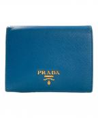 PRADAプラダ）の古着「2つ折り財布」｜ブルー