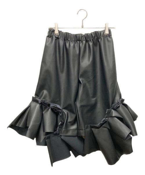 COMME des GARCONS（コムデギャルソン）COMME des GARCONS (コムデギャルソン) フェイクレザーショートパンツ ブラック サイズ:SIZE XSの古着・服飾アイテム