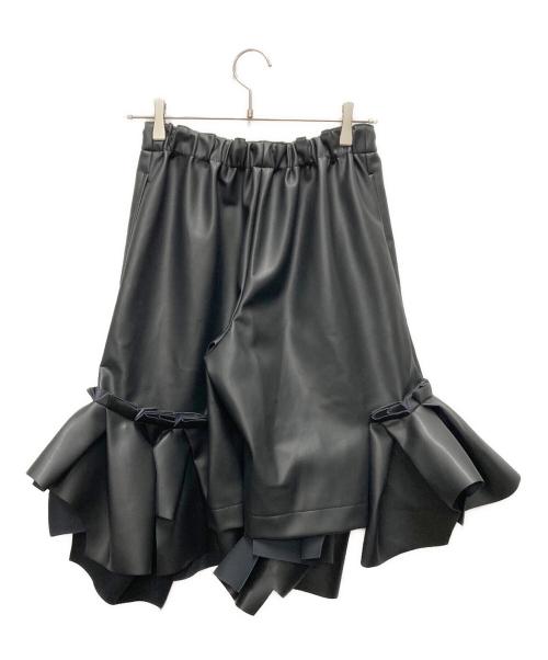 COMME des GARCONS（コムデギャルソン）COMME des GARCONS (コムデギャルソン) フェイクレザーショートパンツ ブラック サイズ:SIZE XSの古着・服飾アイテム