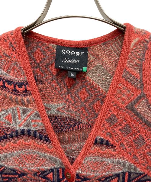 Coogi（クージー）Coogi (クージー) 厚手カーディガン レッド サイズ:SIZE SSの古着・服飾アイテム