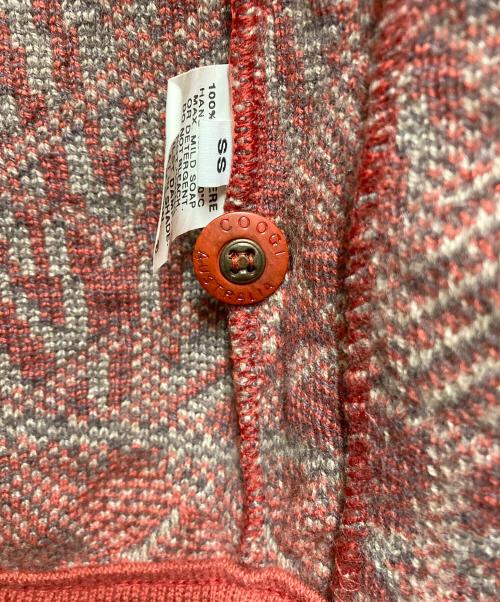 Coogi（クージー）Coogi (クージー) 厚手カーディガン レッド サイズ:SIZE SSの古着・服飾アイテム