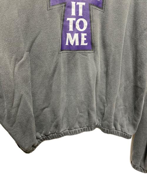 myne（マイン）myne (マイン) プリント シャーリング フーディー グレー サイズ:サイズ Ｓの古着・服飾アイテム