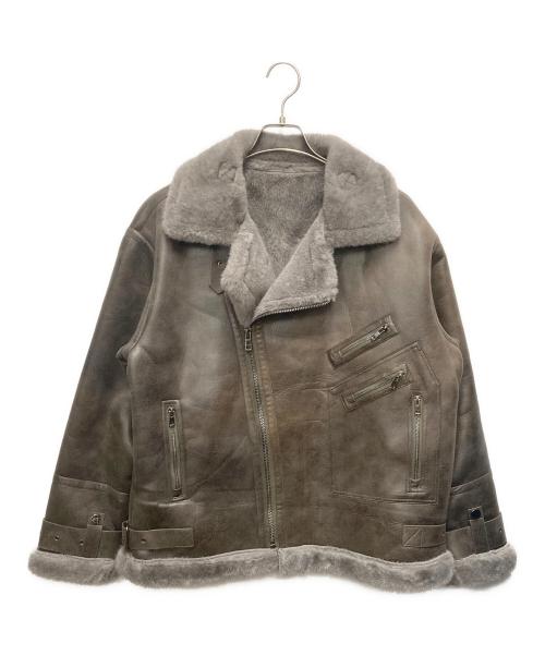 FRANKLIN MUSK（フランクリン ムスク）FRANKLIN MUSK (フランクリン ムスク) ムートンジャケット グレー サイズ:SIZE 2の古着・服飾アイテム