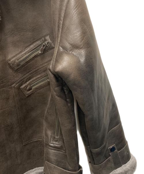 FRANKLIN MUSK（フランクリン ムスク）FRANKLIN MUSK (フランクリン ムスク) ムートンジャケット グレー サイズ:SIZE 2の古着・服飾アイテム