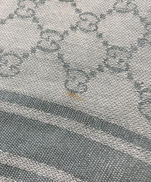 GUCCI（グッチ）GUCCI (グッチ) 大判ストール グレーの古着・服飾アイテム