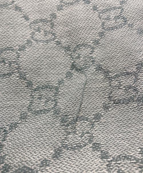 GUCCI（グッチ）GUCCI (グッチ) 大判ストール グレーの古着・服飾アイテム