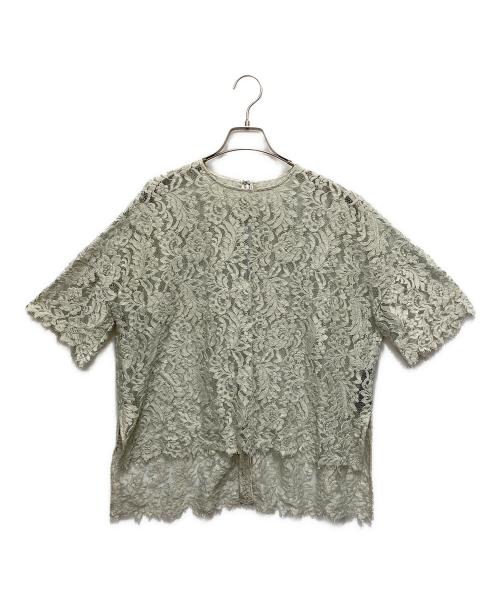 Room no.8（ルームエイト）Room no.8 (ルームエイト) 半袖ブラウス グリーン サイズ:SIZE 2の古着・服飾アイテム