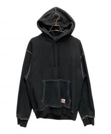 stussy（ステューシー）の古着「プルオーバーパーカー」｜ブラック