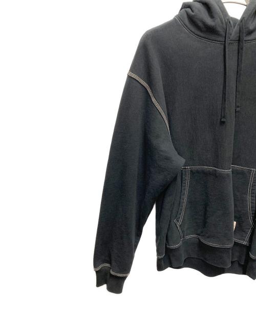 stussy（ステューシー）stussy (ステューシー) プルオーバーパーカー ブラック サイズ:SIZE Lの古着・服飾アイテム