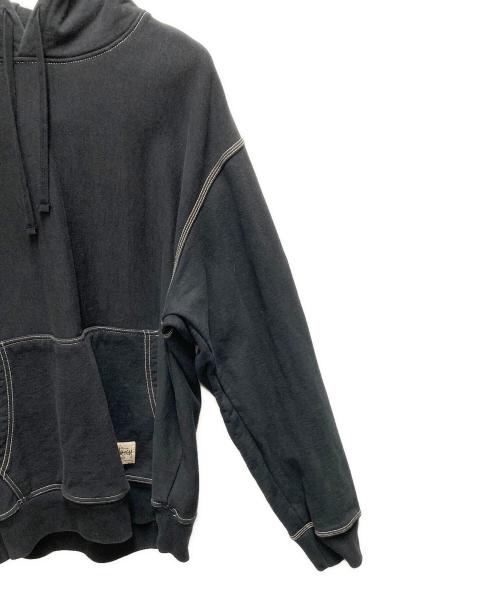 stussy（ステューシー）stussy (ステューシー) プルオーバーパーカー ブラック サイズ:SIZE Lの古着・服飾アイテム