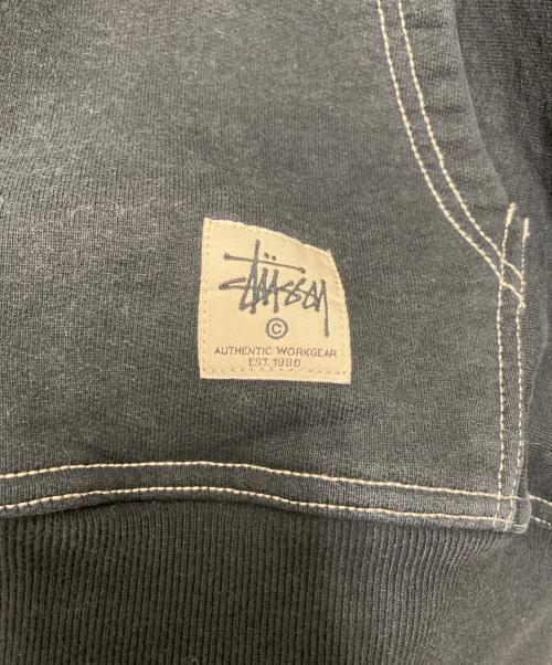 stussy（ステューシー）stussy (ステューシー) プルオーバーパーカー ブラック サイズ:SIZE Lの古着・服飾アイテム