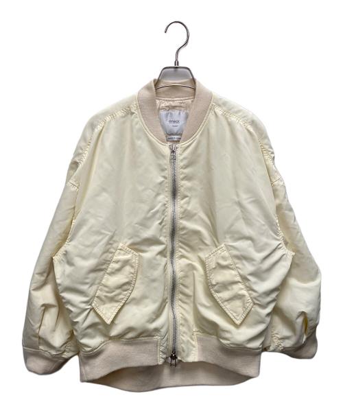 near.nippon（ニアーニッポン）near.nippon (ニアーニッポン) MA-1ジャケット アイボリー サイズ:不明(記載なし)の古着・服飾アイテム