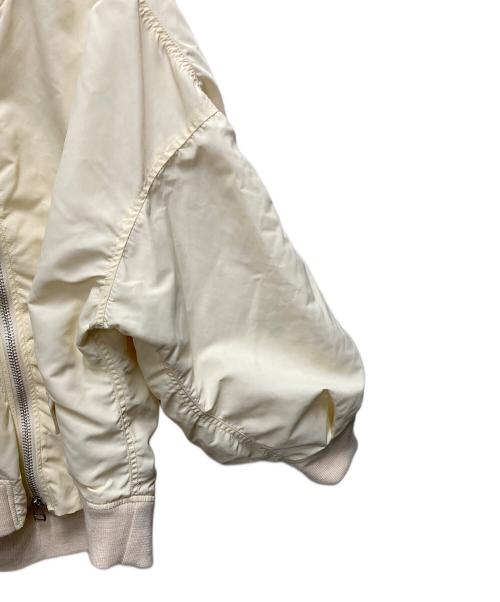 near.nippon（ニアーニッポン）near.nippon (ニアーニッポン) MA-1ジャケット アイボリー サイズ:不明(記載なし)の古着・服飾アイテム