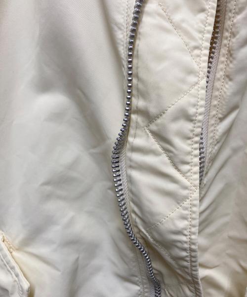 near.nippon（ニアーニッポン）near.nippon (ニアーニッポン) MA-1ジャケット アイボリー サイズ:不明(記載なし)の古着・服飾アイテム