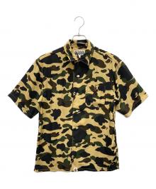A BATHING APE（アベイシングエイプ）の古着「半袖シャツ」｜グリーン